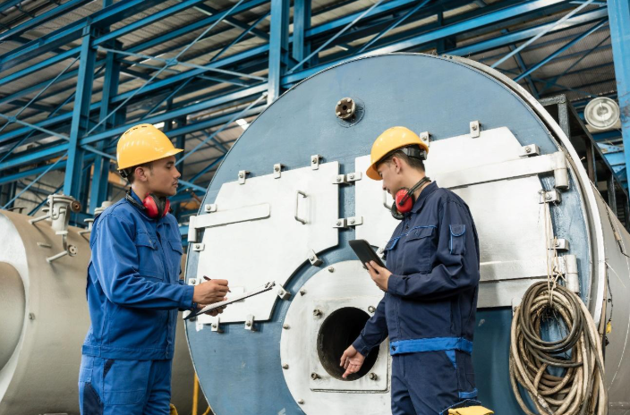 Inspeção em caldeiras industriais