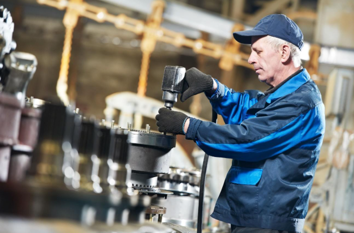 Processo de montagem industrial